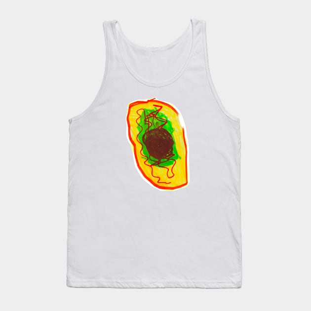 AVOCADO OUR WORLD THROUGH THE EYES OF A CHILD Tank Top by IvanJoh